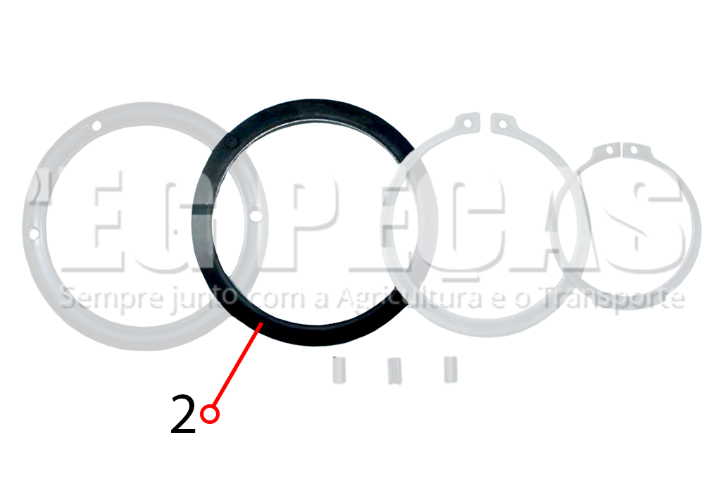 Fotografia da peça 71092 - Arruela de Pressão do KIT 71090 - Ford Cargo - VALMET 1280