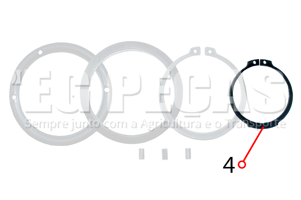 Fotografia da peça 71094 Anel Elástico Menor do KIT 71090 - Ford Cargo - VALMET 1280