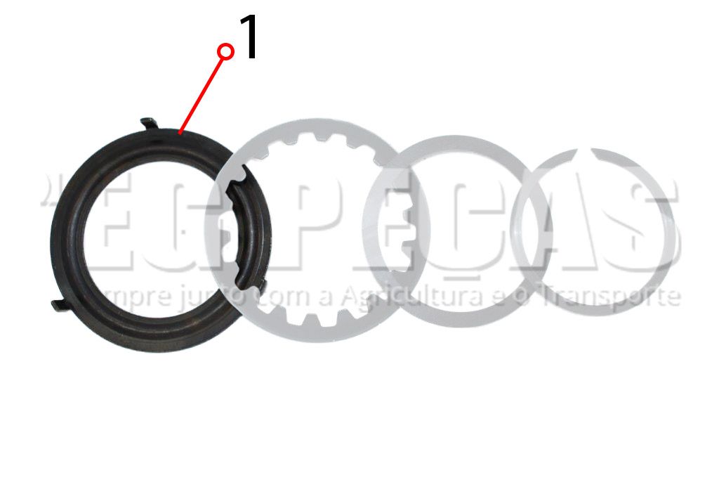 Fotografia da peça 72207 Anel do Colar de Embreagem do KIT 772206 - Platô Eaton