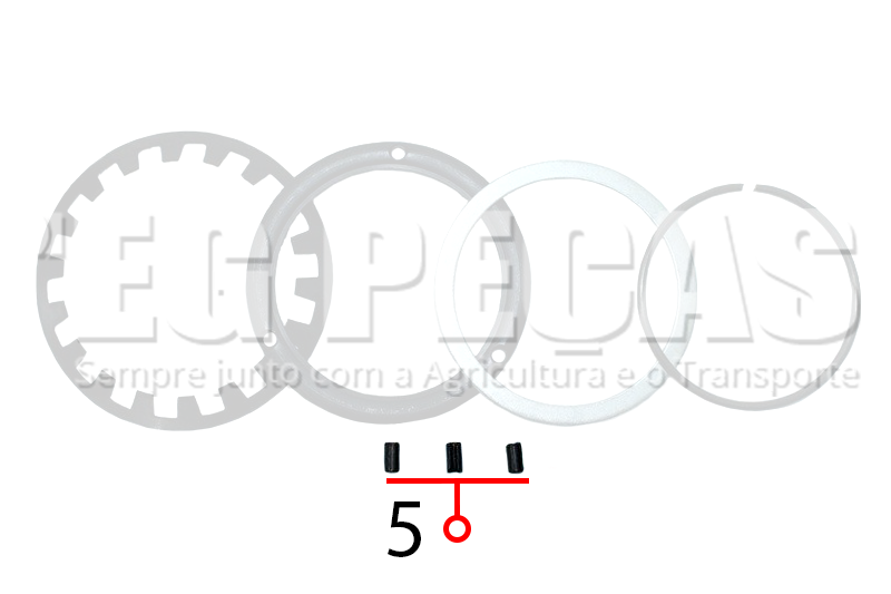 Fotografia da peça 71077 Pino Elástico do KIT 71071 - Volksbus luk